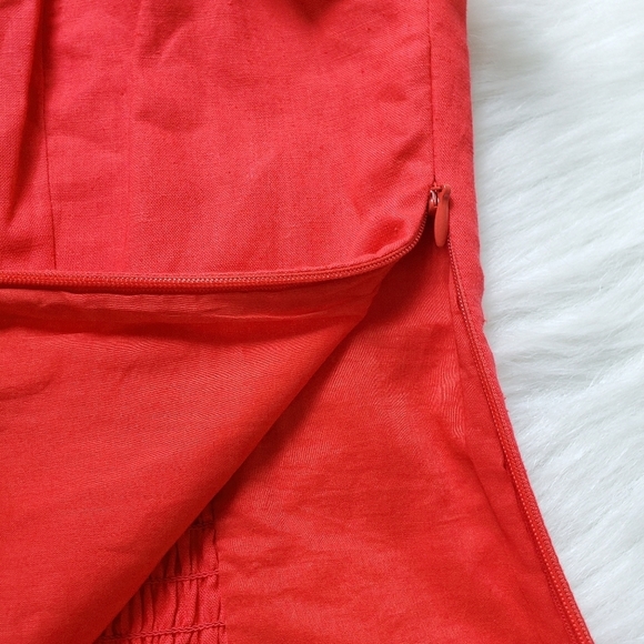 Gianni Bini Cold Shoulder Side-Zip Blouse Red Size 8 - Picture 10 of 12